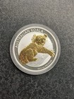 Silver 2012 1oz  999 Australian Gilded Silver Koala Dollar   Tp-10023