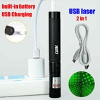 1mw 990miles Green Laser Pointer Pen Usb Rechargeable 532nm Visible Beam Lazer