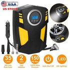 Car Air Tire Pump Inflator Compressor Digital Electric Auto Portable 150psi 12v