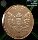  executioner  1 Oz  999 Copper Round Anonymous Mint