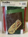Vintage Bucilla  Felt Christmas Stocking Kit    we Saw Santa Felt Stocking    