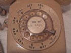 Vintage At t 500dm Tan Rotary Phone New England Telephone Company Bell System 