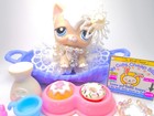 Littlest Pet Shop Rare Cream White Angora Cat  1047   Cute Accessories Authentic