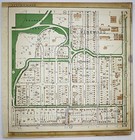 1925 Kansas City Missouri Atlas Plat Map Rare Color Lithograph Plate  62   63