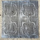 Antique Metal Tin Ceiling Tile 24    X 24  Salvaged Vintage 