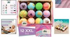 Ahila Luxury Bath Bomb Set  12 Handmade Organic Fizzies For Spa-like Experience
