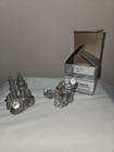 Vintage 1985 Spoontiques Pewter Fantasy Lot - Wizard Cmr590   Castle Cm499 