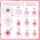 48pcs Fake Roses  Silk Flower Heads  Wedding Decor  Pink