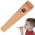 2pcs Wooden Kazoo Classic Musical Instruments Solid Wood Group Flute For Kids