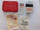 Vintage Scripto Vu-lighter Buckeye Supply Co   Original Tin Box