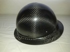 Carbon Fiber Hard Hat Full Brim Black-gray Ansi isea Certified  