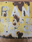 Extremely Rare Cranes Ice Cream Sign Philadelpia Porcelain Enamel Sign