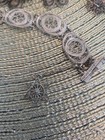 Vintage Yemenite Israel 925 Sterling Silver Filigree Flower Necklace   Bracelet