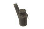 Antique 1800 s Mining Coal Miner Tin Teapot Oil Lamp Torch W  Hook Tinsmith