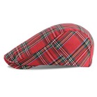 Men s Striped Plaid Newsboy Hat Cabbie Beret Ivy Flat Cap Plaid-multicolor D
