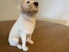 Sandicast Sitting Yellow Lab Labrador Dog Sculpture Large 8  Tall 1998 Signed
