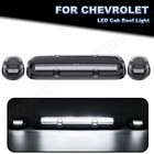 3pcs For 2000-07 Silverado sierra Clear Housing White Led Cab Roof Running Light