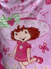 Vintage Pink Strawberry Shortcake Kids Throw Blanket Lovey 42x32    Berry Patch