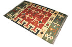 Rectangle Rug Vintage Wool Jute Area Accent Handmade Hallway Kilim Rug Runner
