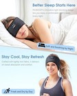  Sleep Headphones Bluetooth 5 4 Headband  Wireless Earphones Sweat Light Black