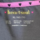 Heartsoul Scrub Jacket Full Zip Gray Pockets Medical Workwear Womens Xl