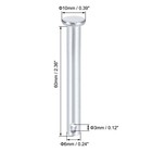 Single Hole Clevis Pins 6mm X 60mm Flat Head Zinc-plating Solid Steel Pin 30pcs