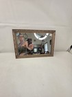 Vintage Ornate Brass Filigree Vanity Tray Mirror Gold Tone Hollywood Regency