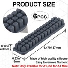 Isslly 6pcs Silicone Nozzle Brush For Bambu Lab A1  Gray-6pcs-lab A1
