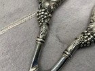Antique Sterling Silver Handle Embroidery Sewing Scissors Ornate 6   