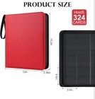Pokemon Mega Charizard X Top Loader Binder 9 Pocket  Laser Engraved Red