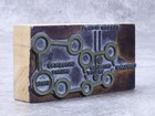 Vintage Printer Blocks Plate Living Compound