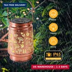 Solar Mushroom Lights Outdoor Waterproof Garden Decor Hanging Lanterns Gift