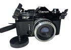 Vintage 70s Canon Ef 35mm Slr Camera With Strap And Case