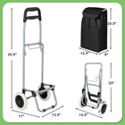 Foldable Shopping Cart Portable Lightweight Grocery Dolly With Handle