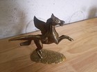 Vtg Solid Brass 7 5 Inch Pegasus Figurine Dynamic Winged Horse   best Looking 