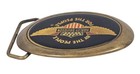 Harley Davidson Cycles By The People Belt Buckle Motorcycle Brass 1983 Vtg
