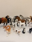 Schleich Horse Animal Figure Lot 11 Horses 6 People Riders Tack Accessories