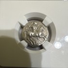 Ngc Ancients Calabria Taras C  280-240 Bc Silver Didrachm Vf