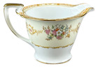 Noritake Avena Creamer 8 Oz Muted Floral Sprays Gold Trim Vtg Old Mark 1930 s