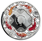Filigree Koi Fortune 2 Oz Silver Coin  5 Solomon Island 2023