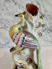 Antique Staffordshire Peacock Spill Vase 19th Century 8 