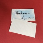 Thank You For Your Order Cards Watercolor Gold Foil 6 Designs 3 5   x1 9     90 Qty 