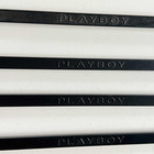 Vintage Playboy Black Swizzle Stir Sticks Bunny Head 8  Cocktail Bar 8 Piece Set
