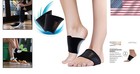 Copper-infused Adjustable Arch Support Wraps  2 Count - Relieves Foot Discomfort