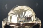 Vintage Fb Roger Silver-plate 373 Dome Roll-top Caviar butter Dish