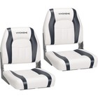 Folding Boat Seats 2 Pack Low high Back Waterproof Fishing Captain Chairs Seat