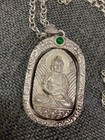 Excellent Tibetan Silver Prayer Necklace W buddha Pendant