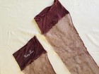 1920   s Tall Lace Net Stockings W Reinforced Foot   Rear Seams