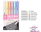 Sakura Gelly Roll Moonlight Pastel 5 Colour Set   1 White Pen Bold Point
