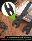Bike Cone Wrench Set Tool  Slim Open End Spanner Tool Kit For Bicycle Wheel Hub